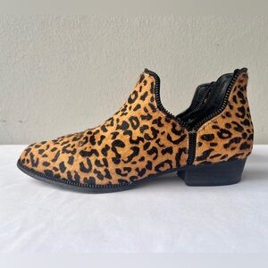 SENSO | Leather Leopard Ankle Booties